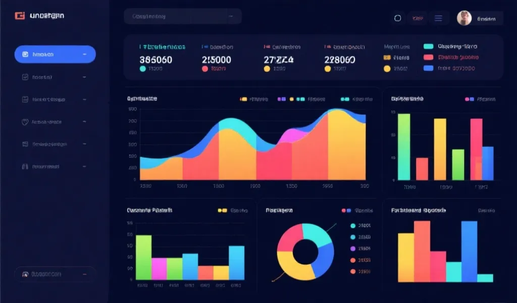 数据可视化风格示意